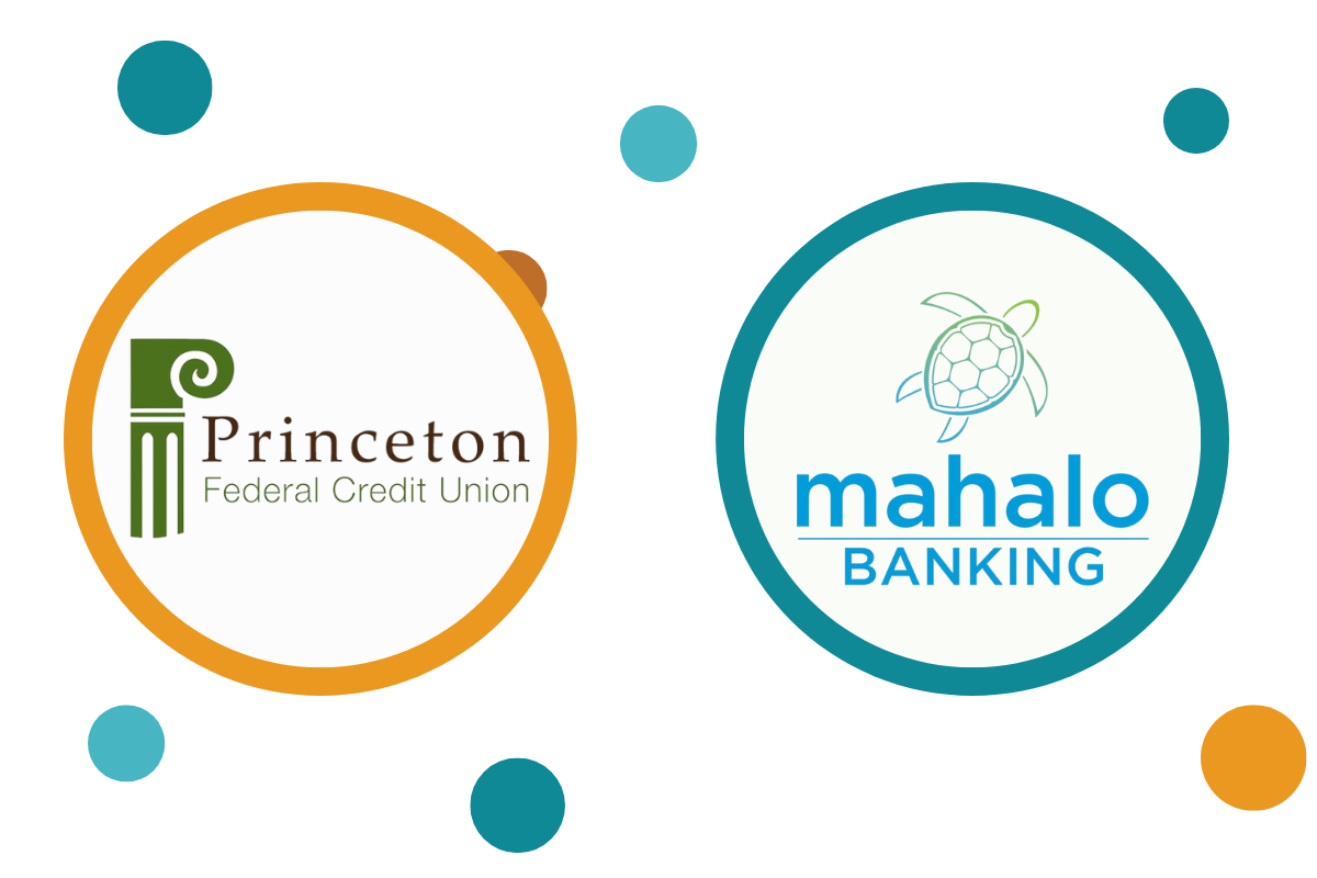 Princeton Federal Credit Union and Mahalo Banking logos