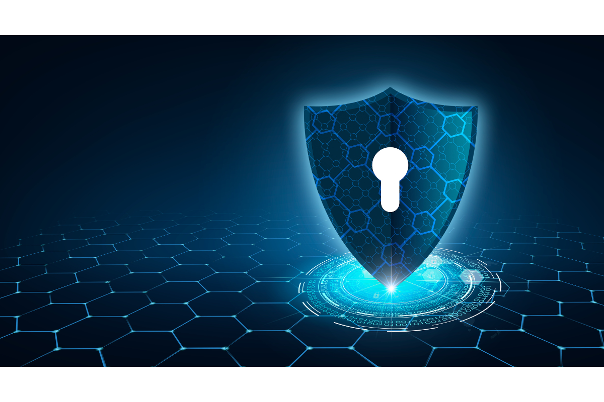 Shield with keyhole in middle