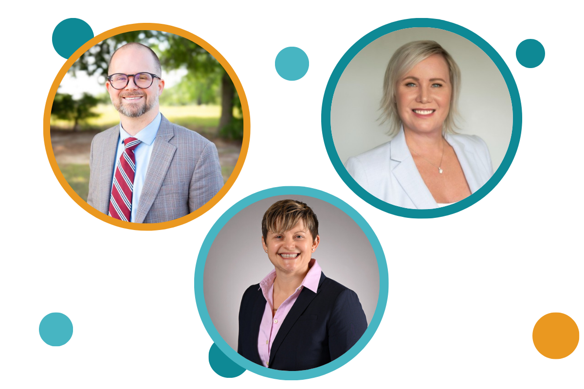 Photos of Chris Heape, Ewelina Caplap, and Cristobel von Walstrom