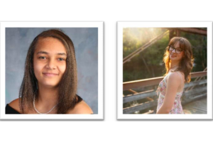 Photos of Eva Johnson-Woods and Addilyn Slinker