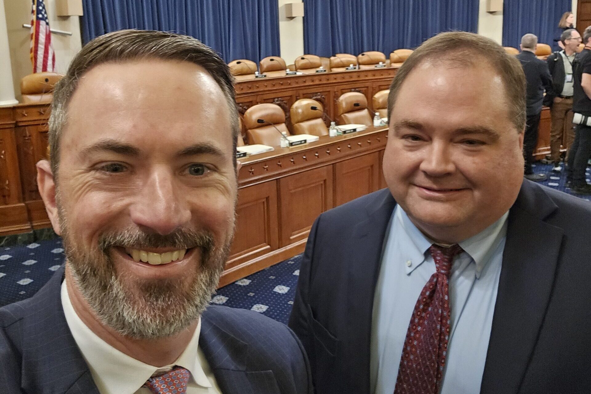 Greg Mesack, America's Credit Unions Senior Vice President of Advocacy, and Brad Thaler, America's Credit Unions Head of Legislative Advocacy