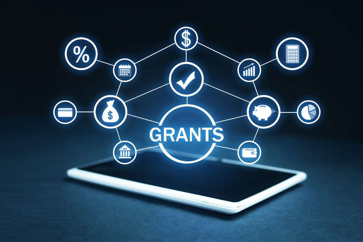 Concept Of Grants. Business. Finance