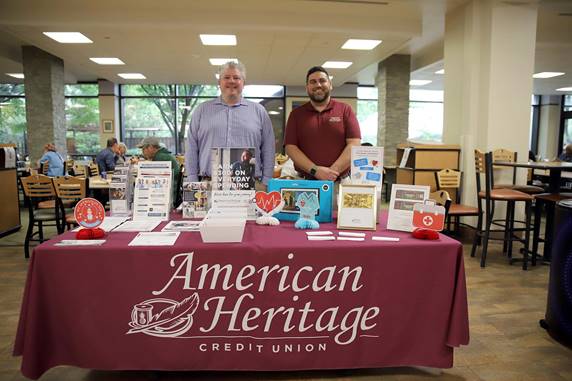American Heritage CU- Healthcare Worker Support booth photo