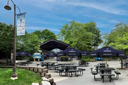 Rendering of Landmark Landing, a space at the Milwaukee County Zoo, newly sponsored by Landmark Credit Union.