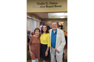 (L-R) Irene Greco, Barbara Mahoney, President & CEO, Giulio G. Greco