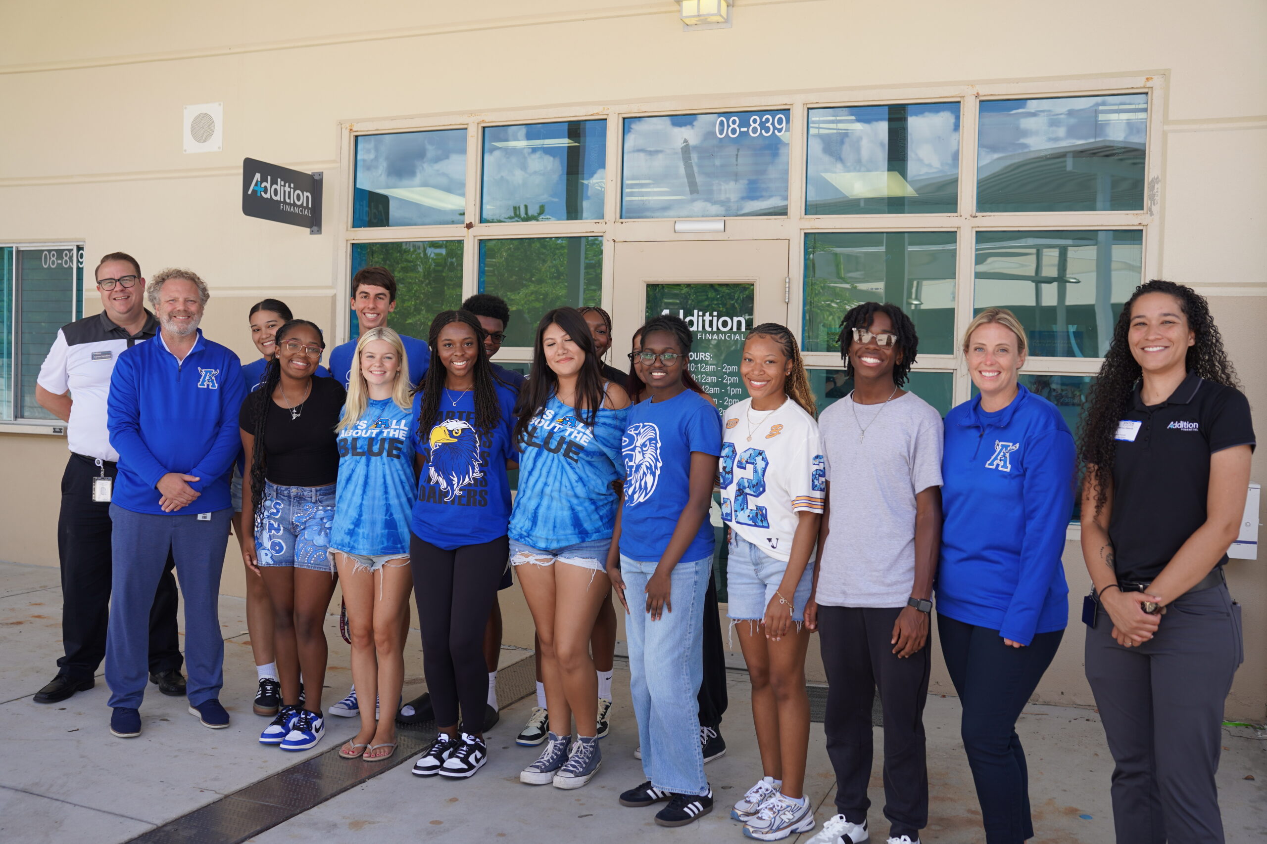 Addition Financial Credit Union- Apopka High School group photo