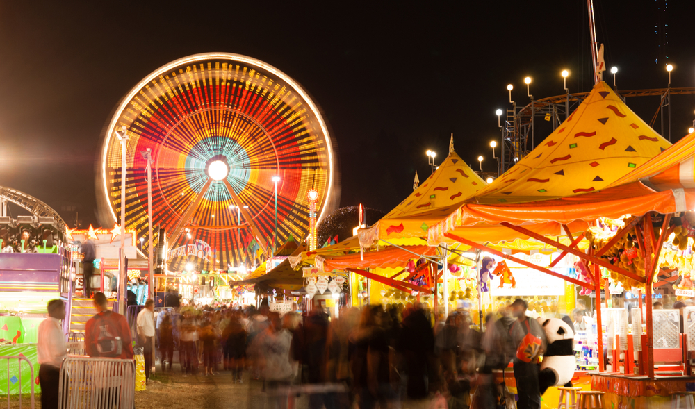 State fair/carnival at night