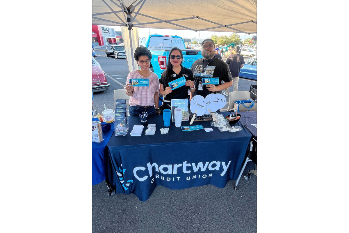 Chartway CU- SLCC booth group photo