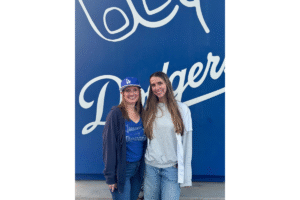 me and bec Dodgers