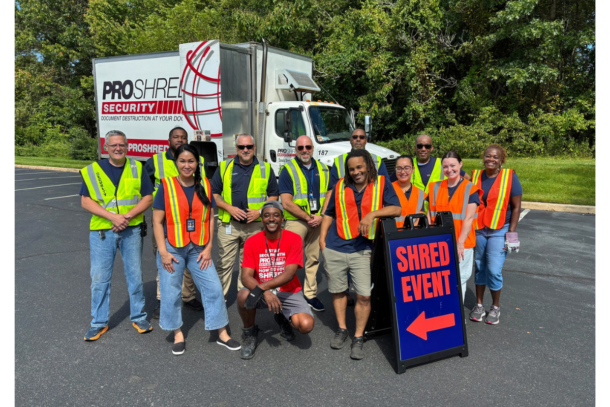 First Harvest Credit Union- Paper Shredding event group photo