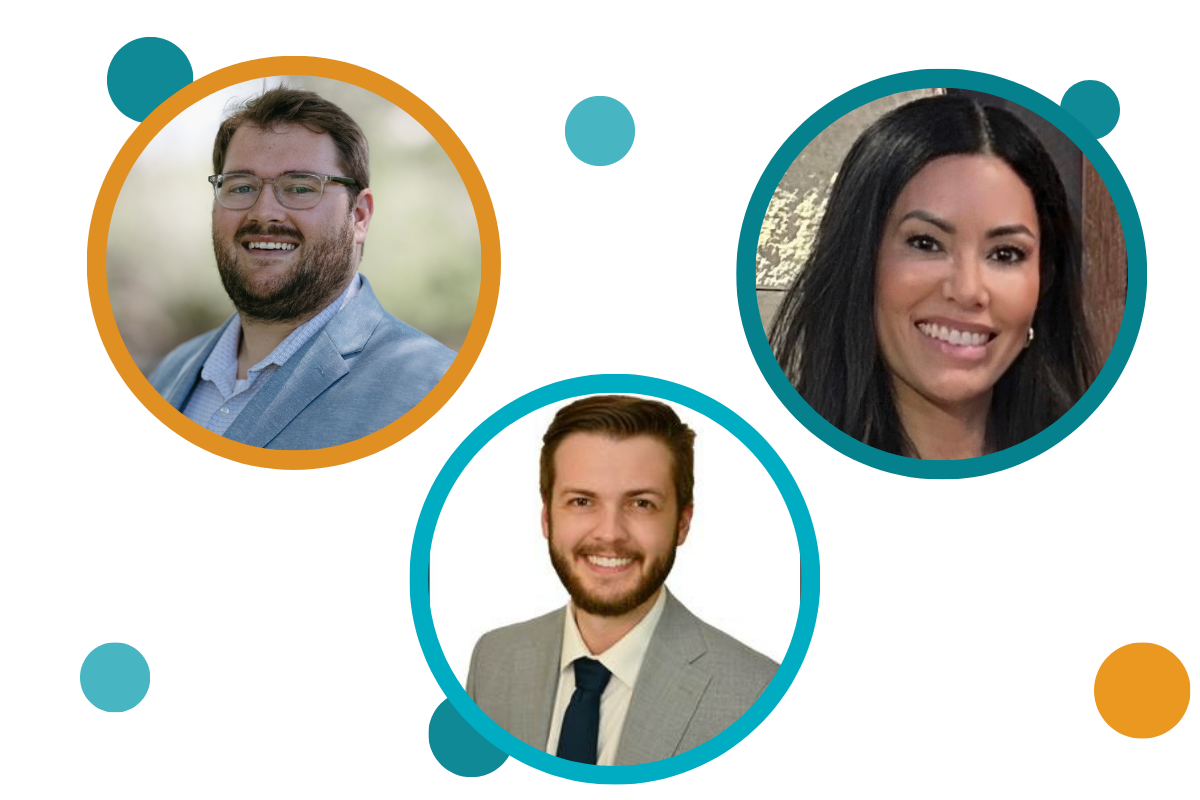 Photos of Kenley Lamberty, Joshua Waack, and Suzanne Wages