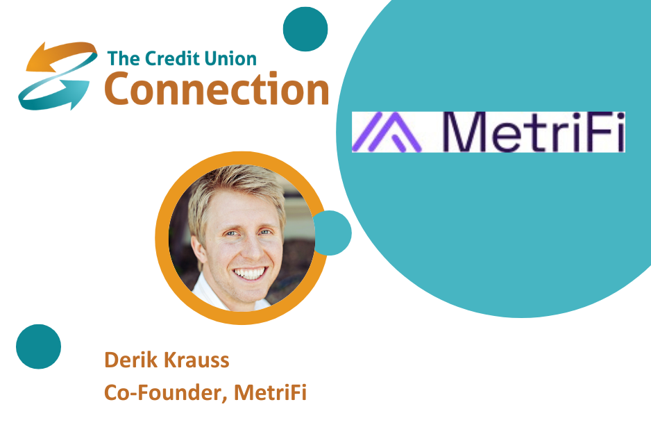 CUC logo, photo of Derik Krauss and MetriFi logo