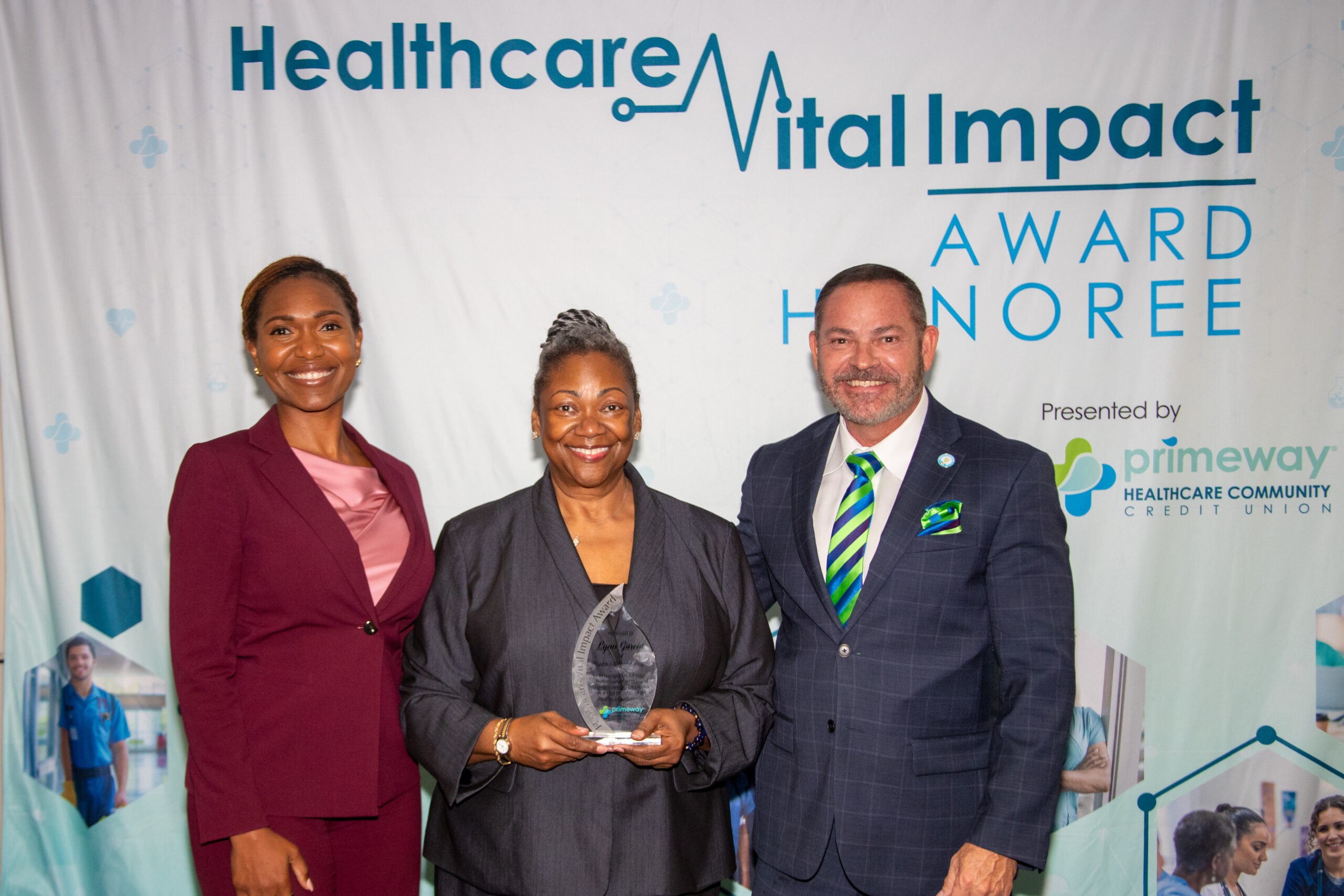 PrimeWay Healthcare Community Credit Union- Vital Impact Award group photo