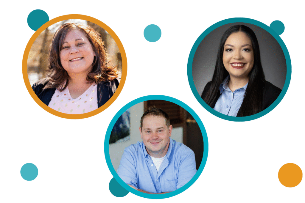 Photos of Kiley Connor, Kyle Hartley, and Tiana Hankins