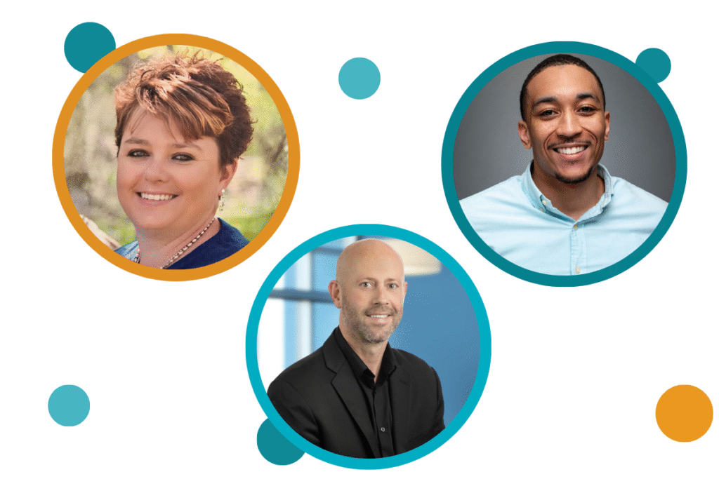 Photos of Shiloh Smeltzer, Chris Mantie, and Jayson Haralson