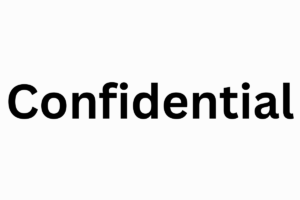 the word Confidential