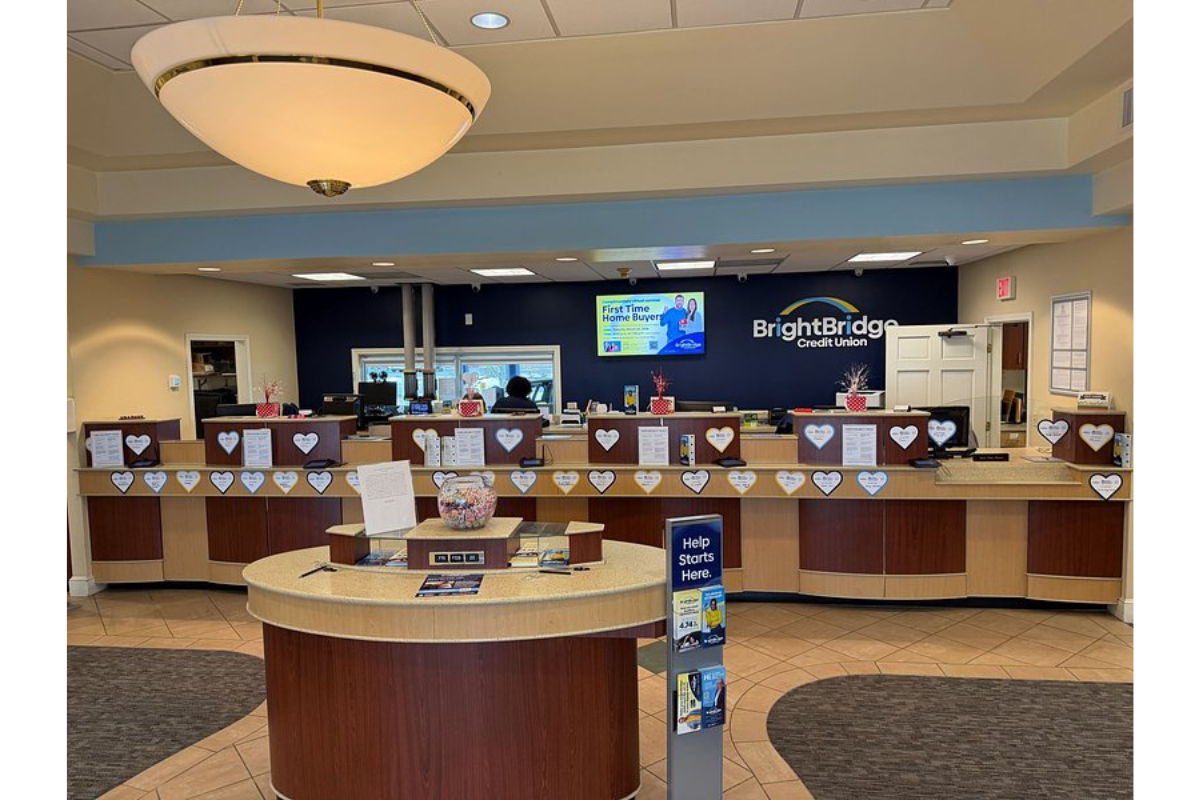 A Chain of Hearts is already beginning to form along the teller line of BrightBridge’s Fairhaven branch.