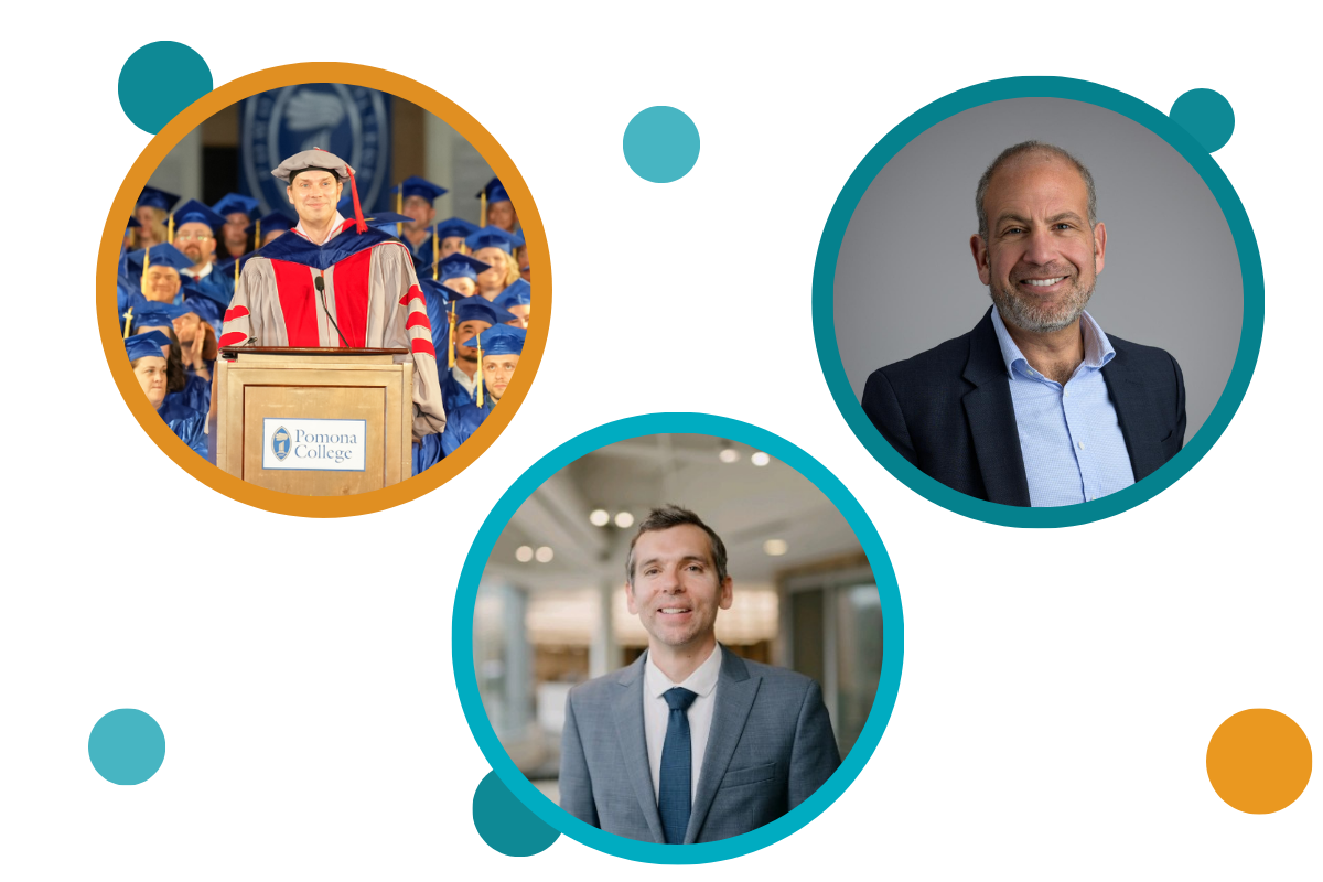 Photos of Dr. Michael Steinberger, Drew Jones, and Eric Schifrine