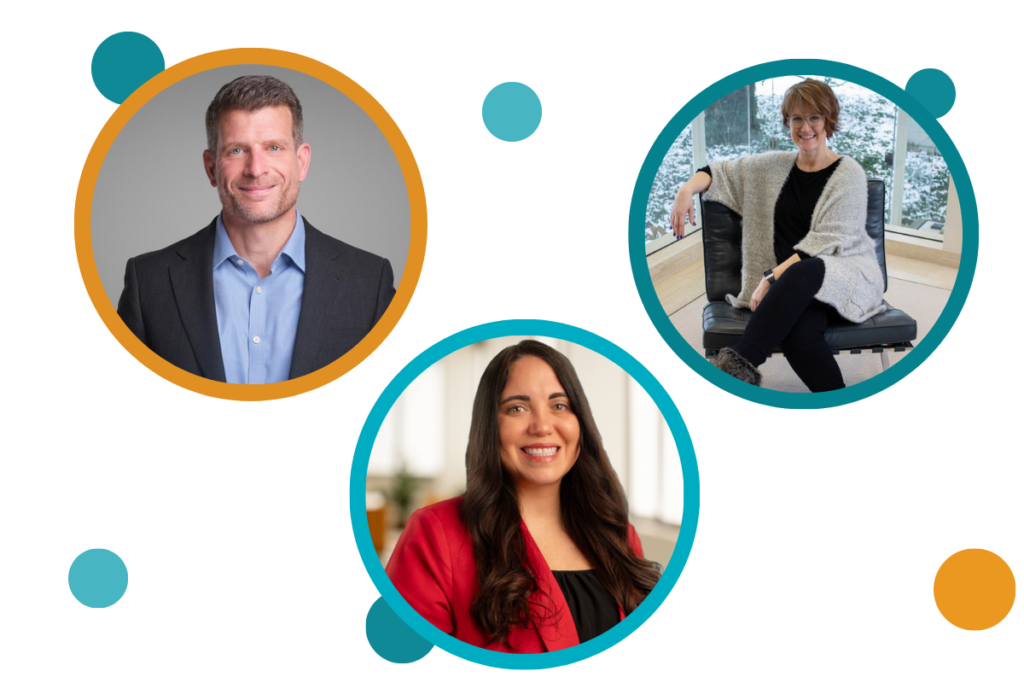 Photos of Joe MacLaren, Jill Edsall, and Alyssa Jones