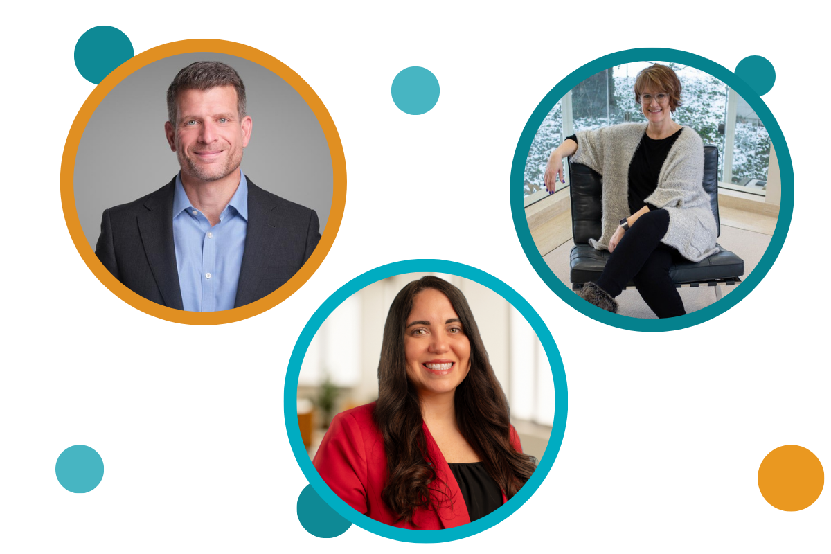 Photos of Joe MacLaren, Jill Edsall, and Alyssa Jones