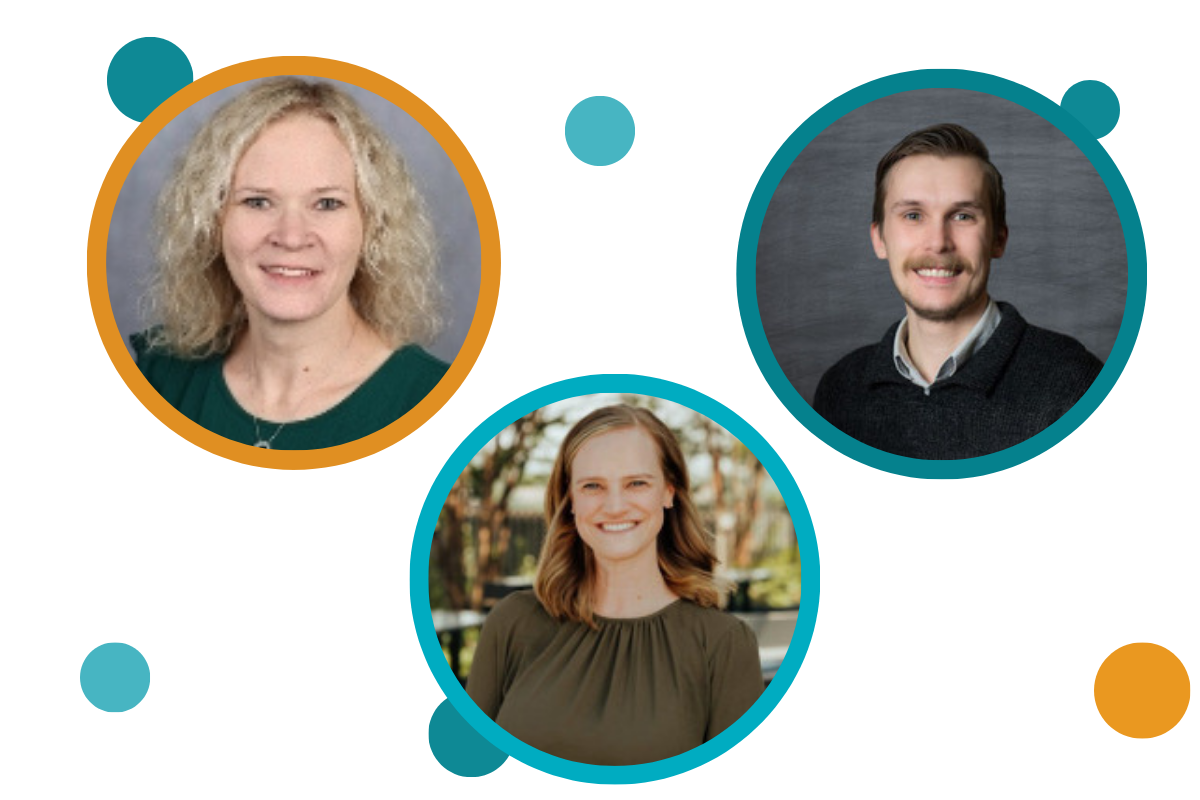 Photos of Amy Coe, Christi Swoboda, and Max Bade