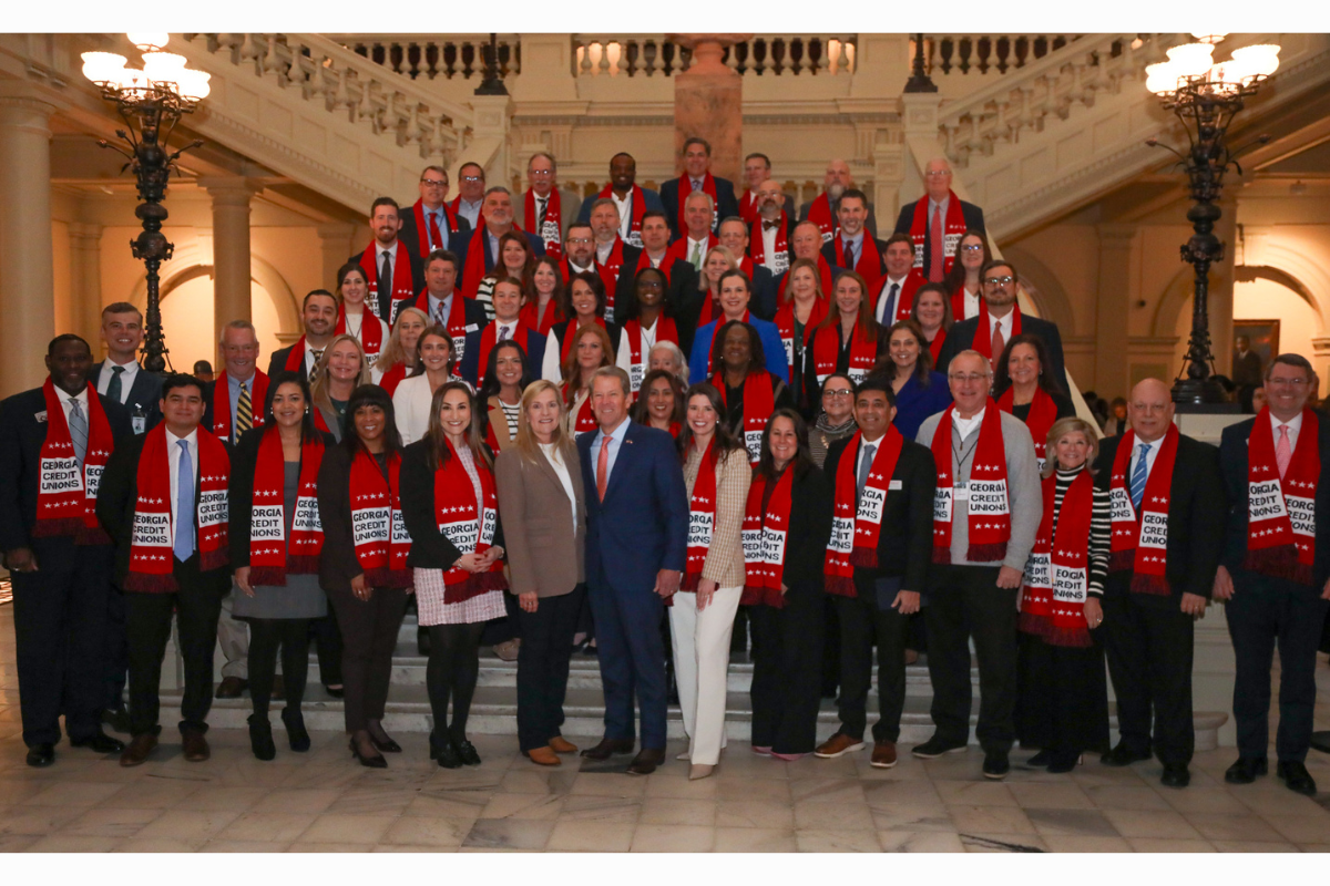 group shot of people who attended Georgia Credit Union Association’s Georgia Advocacy Summit