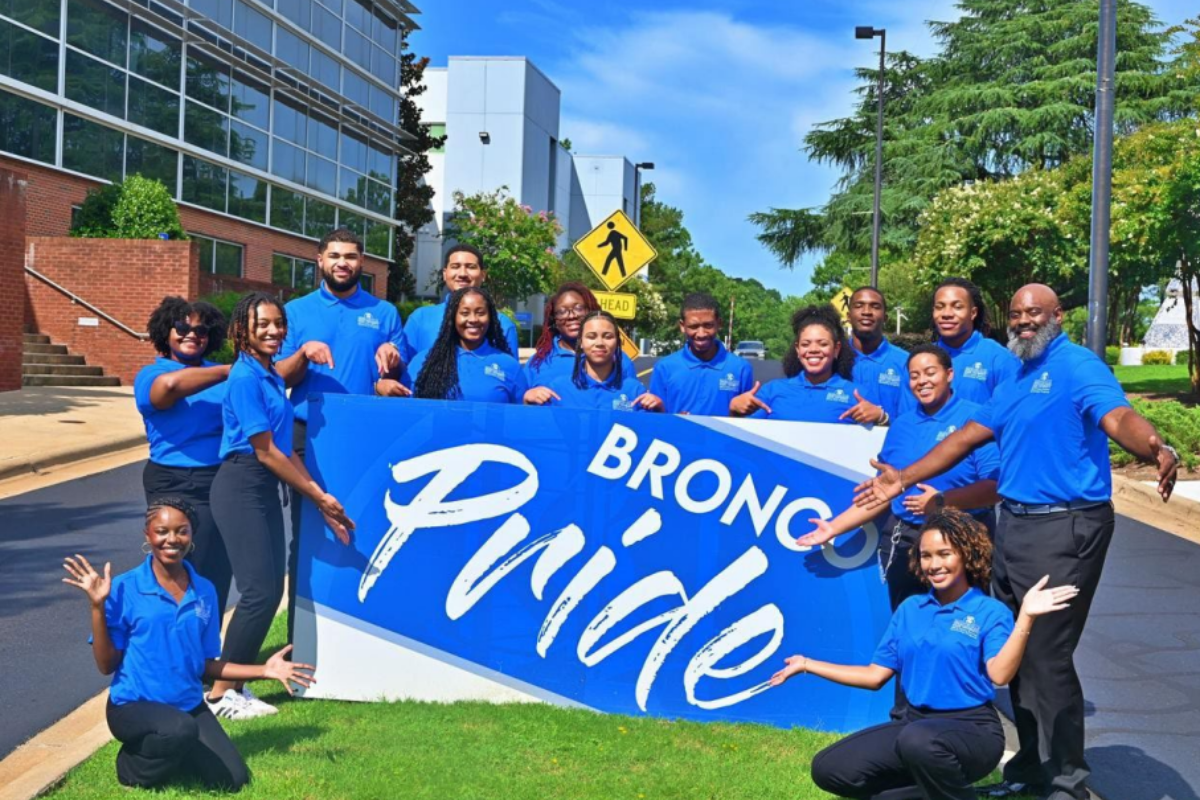 Fayetteville State University had 19 participants in the Public Fellows Internship Program in 2025. Pictured are several of the university’s 2025 Public Fellows with Dr. Rodney McCrowre.