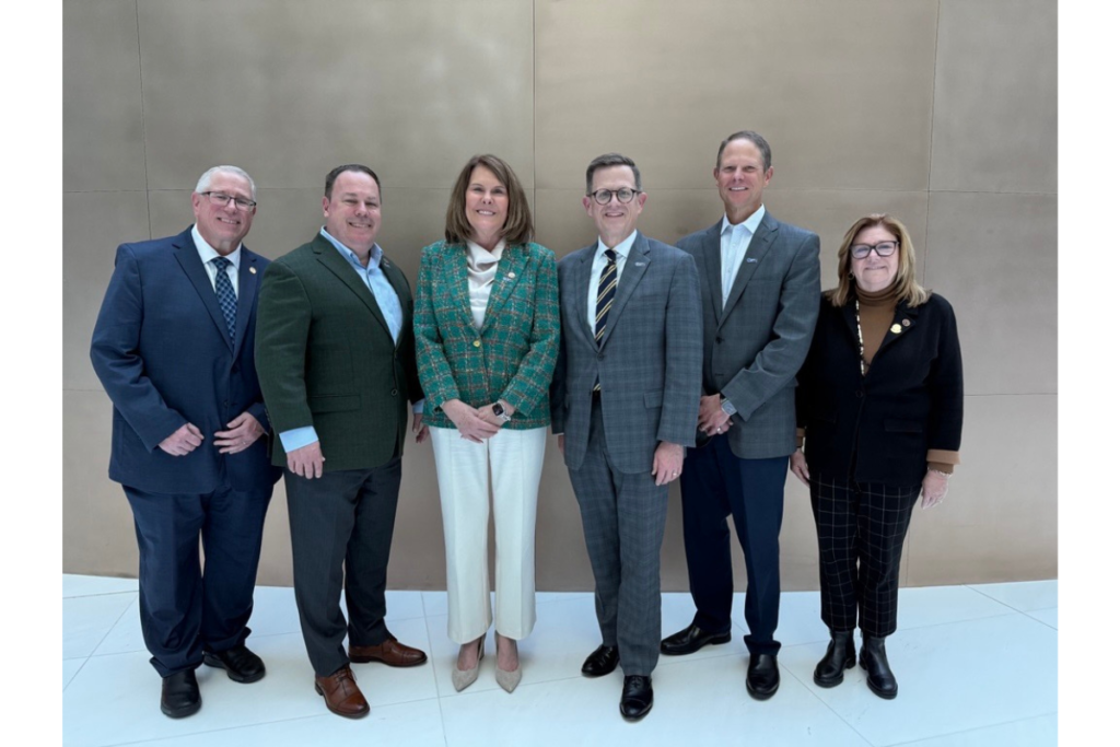 From left to right: Patrick Pierce, Jim Morrell, Karen Harbin, Scott Simpson, Keith Sultemeier, Amy Sink