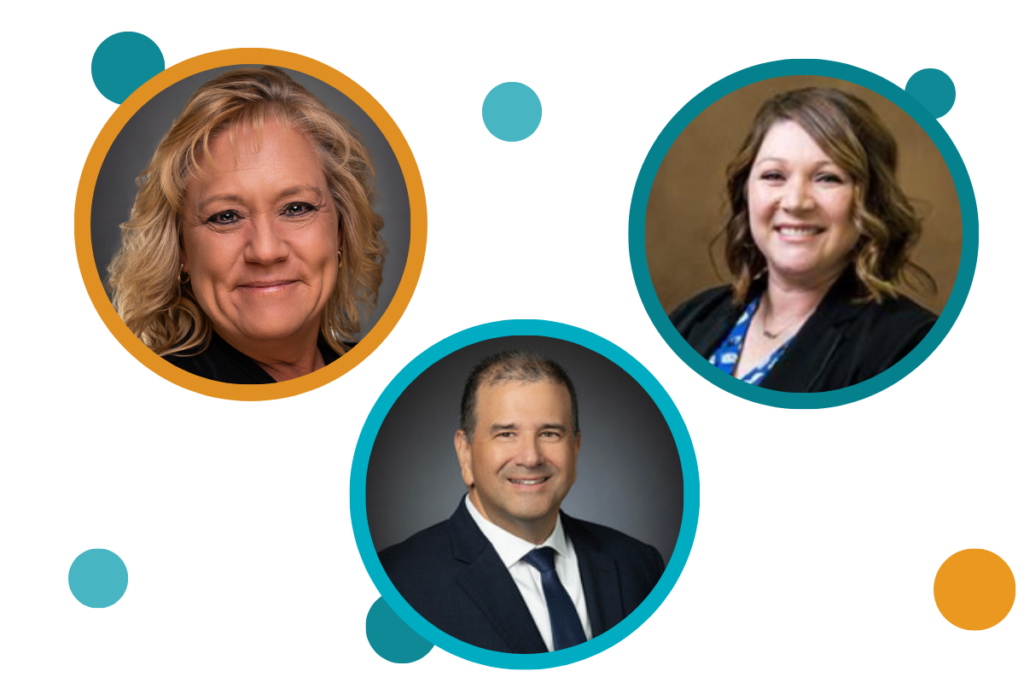 Photos of Kim Hengsbach, Carlos Leiva, and Tiffany Bock