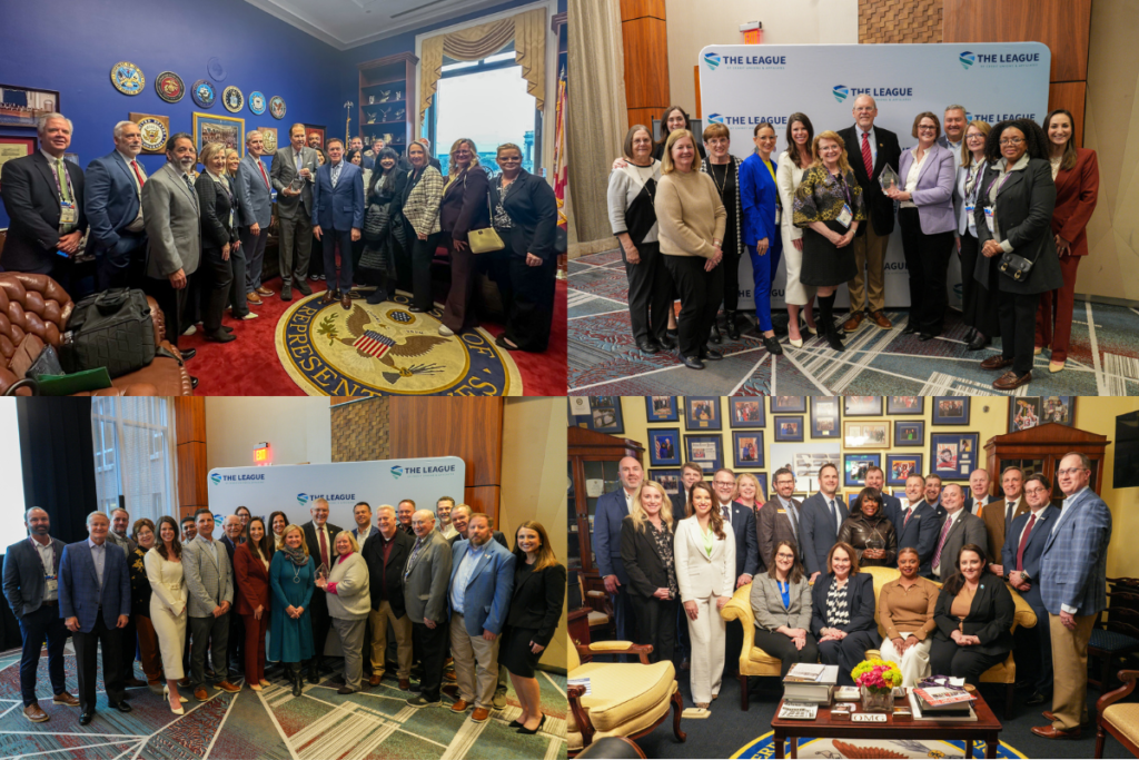 Credit union employees from Alabama, Florida, Georgia, Virginia along with The League of Credit Unions & Affiliates present awards to Congresswoman Terri Sewell (AL-07), Congressman Vern Buchanan (FL-16), Congressman Barry Loudermilk (GA-11), and Congressman Morgan Griffith (VA-09) who have been named the 2025 Federal Lawmakers of the Year from their respective states