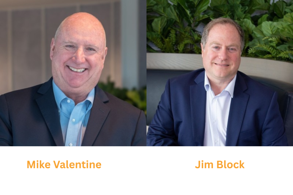 photos of Mike Valentine and Jim Block