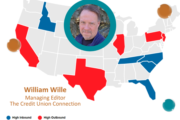 North American Migration Map – An infochart by the team at North American Van Lines Source: North American Moving Services with photo of William Wille