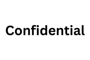 the word confidential