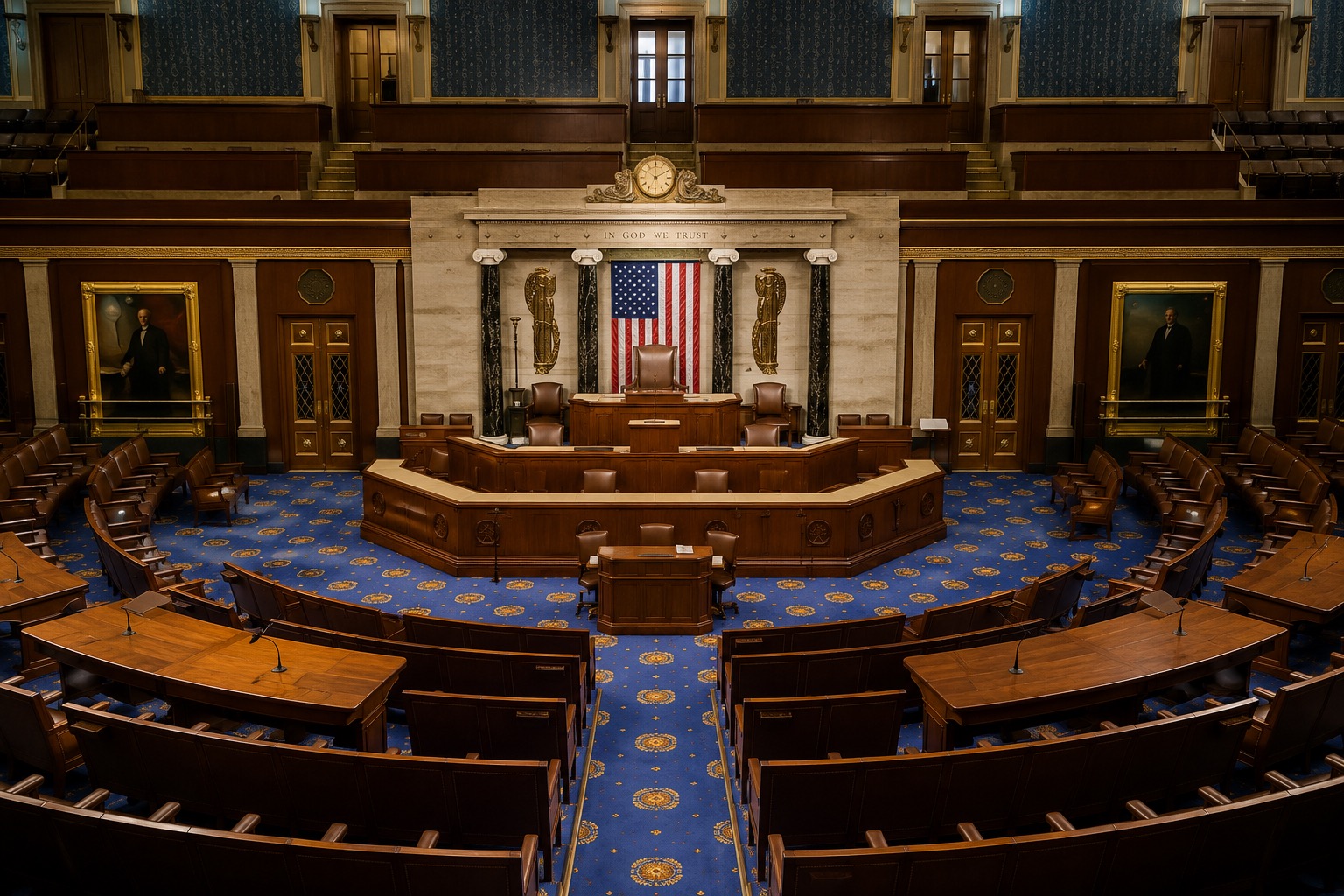 a inside view of the house side of congress