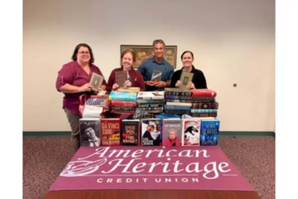 American Heritage Credit Union Collects a Record Total of More Than 1,575 Books to Donate to Local Organizations