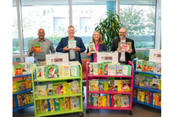 Virginia Credit Union donates 5K worth of personal finance themed books to Childrens Hospital of Richmond each year for the next three years