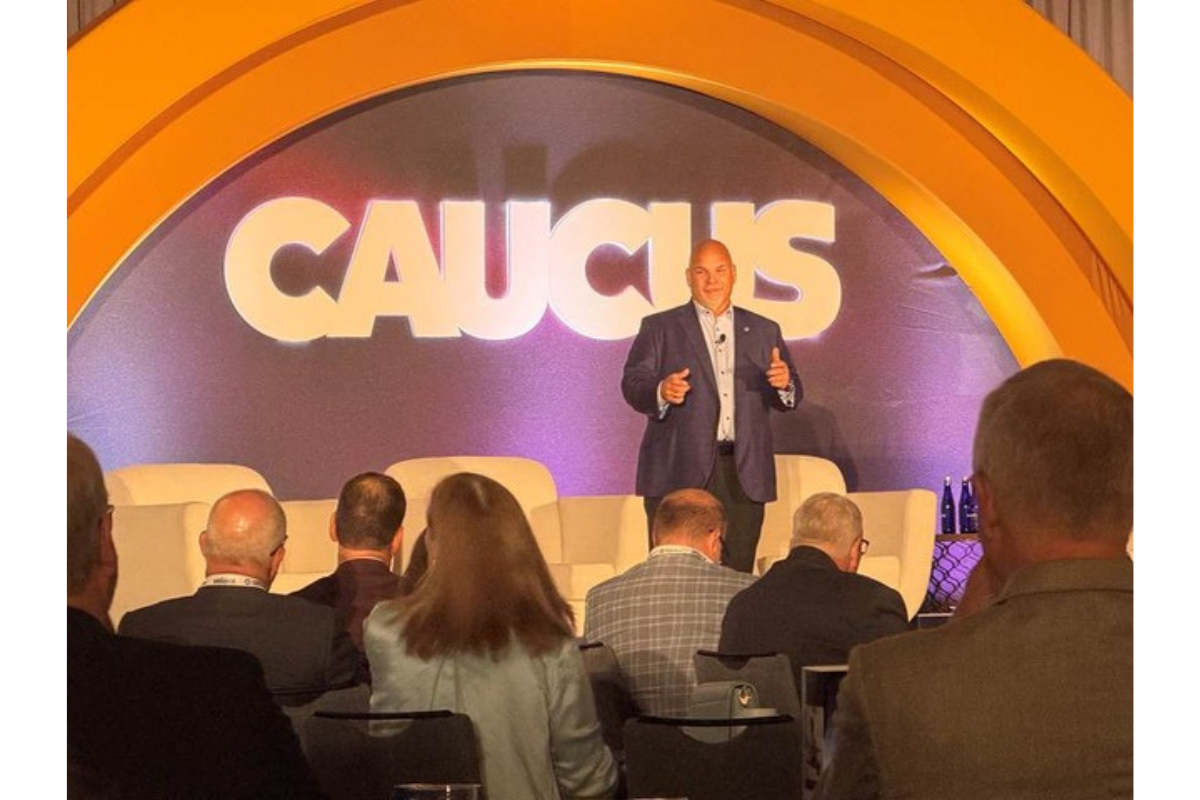 Photo of John Bratsakis speaking at America’s Credit Unions’ Congressional Caucus