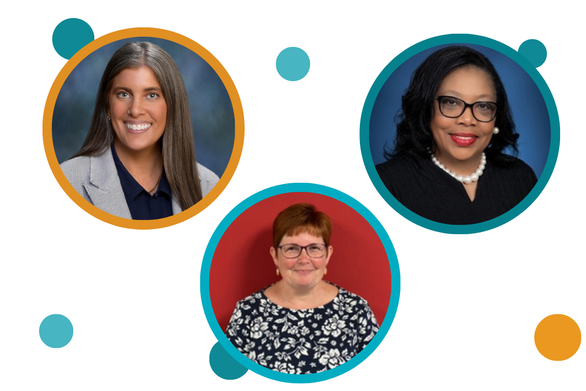 Photos of Amber Scales, Christine Wilt, and Lucretia Patrick