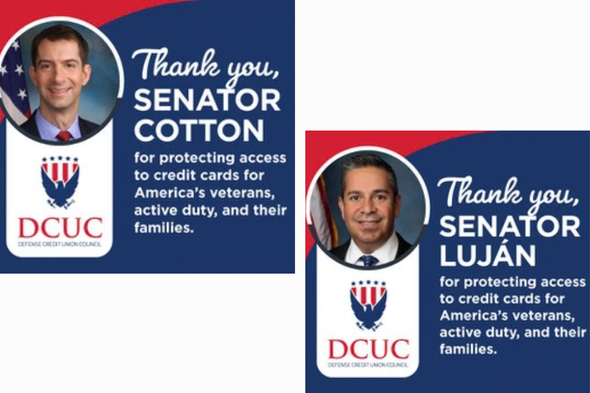 DCUC Thank You to Senators Cotton and Lujan