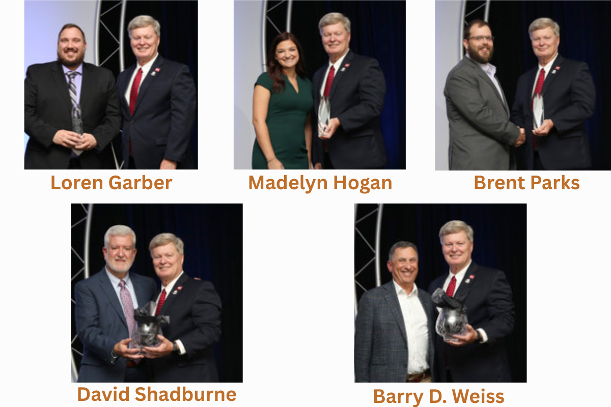 Indiana CU League Awards_Loren Garber_Madelyn Hogan_Brent Parks_David Shadburne_Barry D Weiss